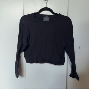 Lululemon Cropped Long Sleeve Top | Mesh Back